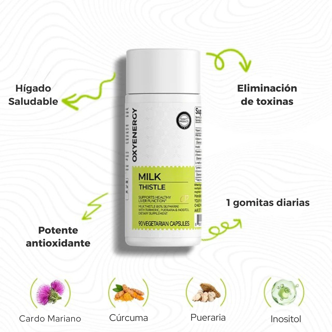 Gomitas Cardo Mariano - Desintoxicación del Hígado
